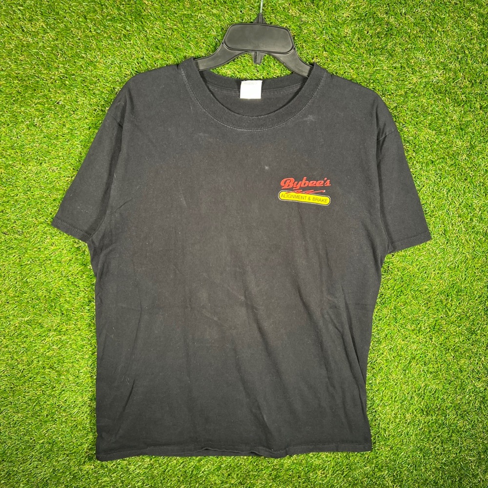 Port &‎ Company Bybee's Alignment & Brake Hot Rod Graphic T-Shirt Black Mens M